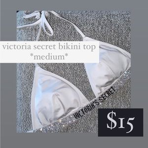 victoria secret shine bikini top triangle